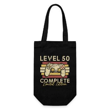 Level 50 Full - Gift Bag for Bottles - black - Front