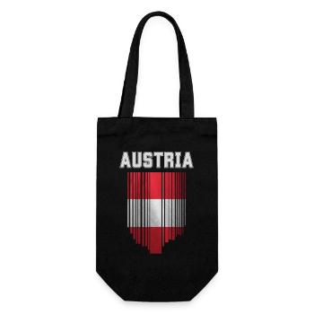 Drapeau de l’Autriche, fierté autrichienne - Sac à bouteille - noir - Devant