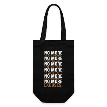 pas plus je le ferai demain - Sac à bouteille - noir - Devant