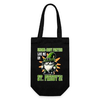 Drôle de gnome Conception de la Saint-Patrick - Sac à bouteille - noir - Devant