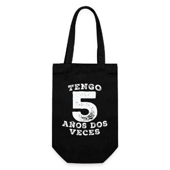 10 ans d’anniversaire cadeau fille garçon - Sac à bouteille - noir - Devant