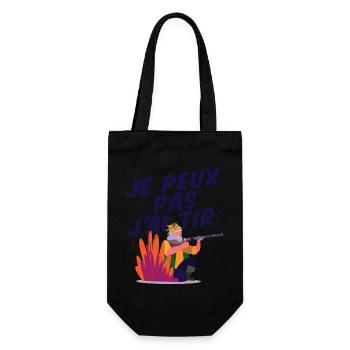 Je peux pas j’ai tir humour tir sportif tireur - Sac à bouteille - noir - Devant