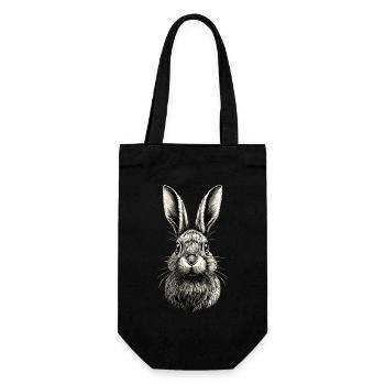 Lapin Lapin Lover Lièvre Lapin Mignons Lapins - Sac à bouteille - noir - Devant