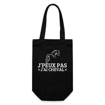 I can't I have a horse - Gift Bag for Bottles - black - Front