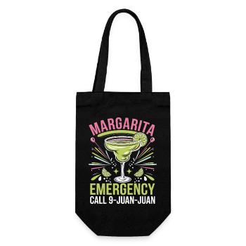 Lustiger Spruch für Margarita-Fans - Geschenkbeutel für Flaschen - Schwarz - Vorne