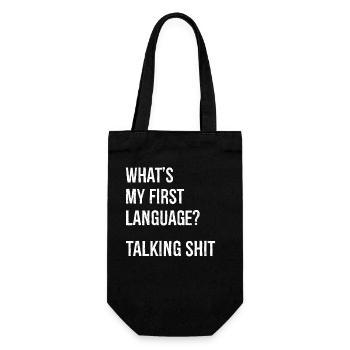 what's my first language talking - Sac à bouteille - noir - Devant