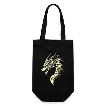 Dragon Mythical Creature Dragon Lover Fire Dragon - Gift Bag for Bottles - black - Front