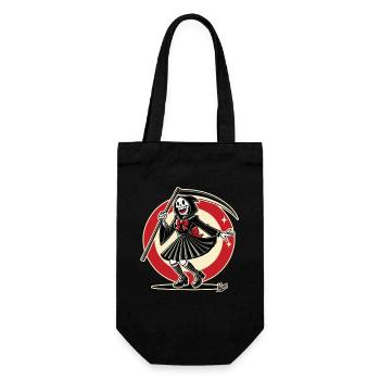 Joyeuse Faucheuse déguisée en écolière - Sac à bouteille - noir - Devant