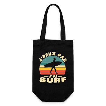 Je Peux Pas J'ai Surf - Sac à bouteille - noir - Devant