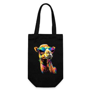 Chameau Dromadaire Camel de Bactriane Cadeau Chameaux - Sac à bouteille - noir - Devant