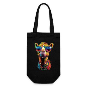 Chameau Dromadaire Camel de Bactriane Cadeau Chameaux - Sac à bouteille - noir - Devant