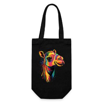 Chameau Dromadaire Camel de Bactriane Cadeau Chameaux - Sac à bouteille - noir - Devant