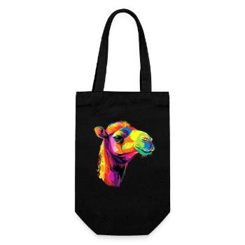 Chameau Dromadaire Camel de Bactriane Cadeau Chameaux - Sac à bouteille - noir - Devant