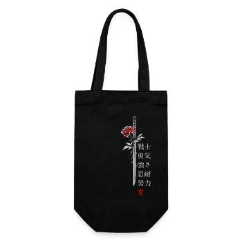 Sword Rose Japan Characters Gift - Gift Bag for Bottles - black - Front
