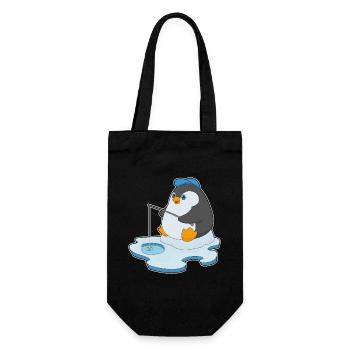 Penguin Angler Fishing Rod Fishing Rod - Gift Bag for Bottles - black - Front