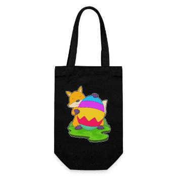 Fox Easter Easter Egg - Gift Bag for Bottles - black - Front