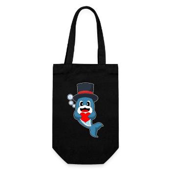 Dauphin Marié Coeur Mariage - Sac à bouteille - noir - Devant