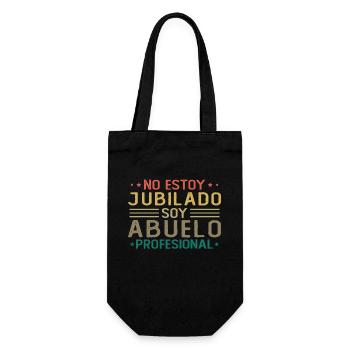 Man I'm not retired, I'm a professional grandfather - Gift Bag for Bottles - black - Front