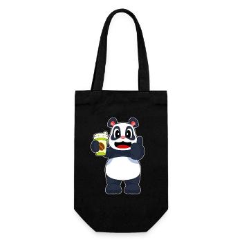 Panda Coffee to go Mug - Gift Bag for Bottles - black - Front