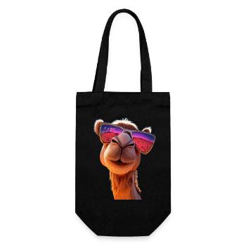 Chameau Dromadaire Camel de Bactriane Cadeau Chameaux - Sac à bouteille - noir - Devant