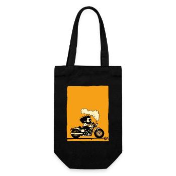 En route pour l’autoroute - Motard - Sac à bouteille - noir - Devant