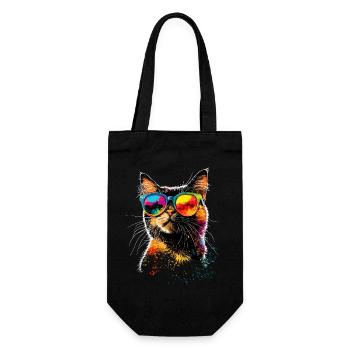 British Shorthair Chat BKH Chat Maman Chats Mignons - Sac à bouteille - noir - Devant