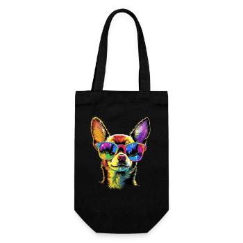 Maîtresse de chien Chihuahua J’aime les chihuahuas mignons - Sac à bouteille - noir - Devant