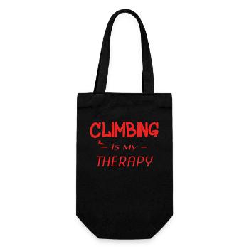 Climbing - Geschenkbeutel für Flaschen - Schwarz - Vorne