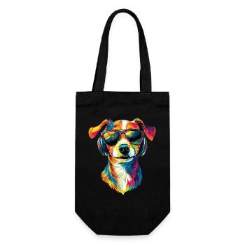 Jack Russell Terrier Dog Lover Jack Russell's - Gift Bag for Bottles - black - Front