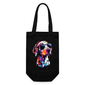Dalmatian Dog Lover I Love Dalmatians - Gift Bag for Bottles - black - Front