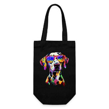 Dalmatian Dog Lover I Love Dalmatians - Gift Bag for Bottles - black - Front