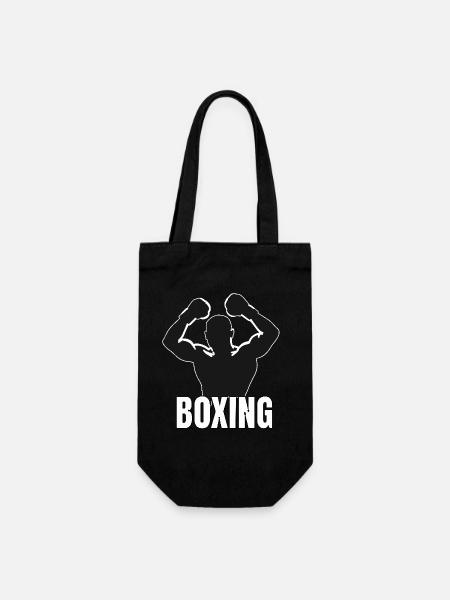Boxing für einen Boxer für einen Boxer und Box - Geschenkbeutel für Flaschen - Schwarz