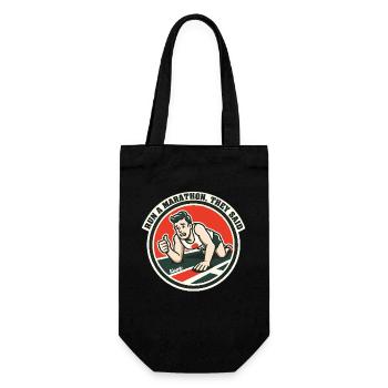 Courir un marathon, ont-ils dit - Sac à bouteille - noir - Devant