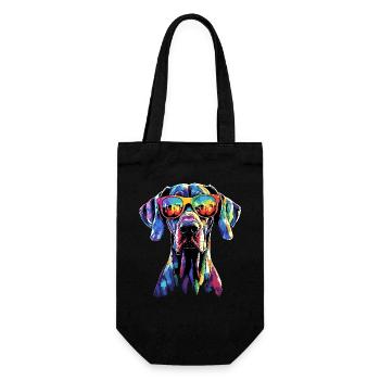 Great Dane Hatz Male Saupacker Great Dane - Gift Bag for Bottles - black - Front