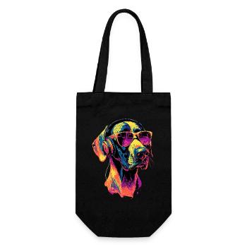 Great Dane Hatz Male Saupacker Great Dane - Gift Bag for Bottles - black - Front
