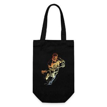 Vintage Lacrosse Player - Gift Bag for Bottles - black - Front