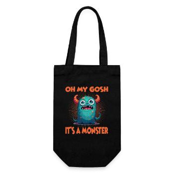 Oh my Gosh it’s a Monster für Monster Fan - Geschenkbeutel für Flaschen - Schwarz - Vorne
