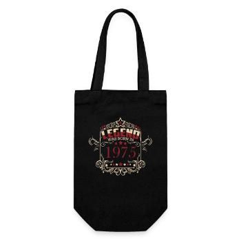 Birthday Legend 1975 Vintage Style - Gift Bag for Bottles - black - Front