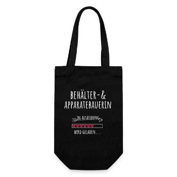 Behälter und Apparatebauerin Ausbildung Beruf - Geschenkbeutel für Flaschen - Schwarz - Vorne