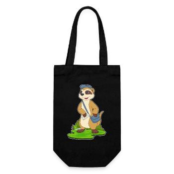 Lettre du facteur suricate - Sac à bouteille - noir - Devant