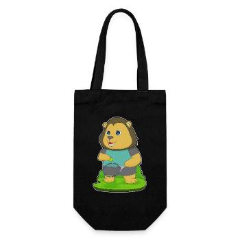 Lion Tennis Rackets - Gift Bag for Bottles - black - Front