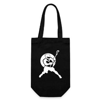 Lacrosse Player Logo - Gift Bag for Bottles - black - Front