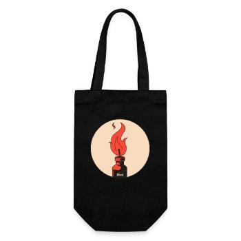La flamme de la liberté - Sac à bouteille - noir - Devant