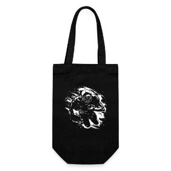 American Footballer Sketch - Gift Bag for Bottles - black - Front