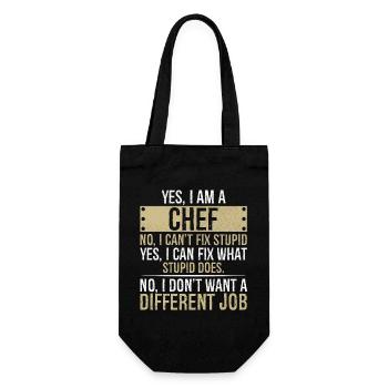 je suis CHEF non je ne peux pas réparer bête - Sac à bouteille - noir - Devant