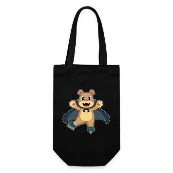 Bär Halloween Eislaufen - Gift Bag for Bottles - black - Front