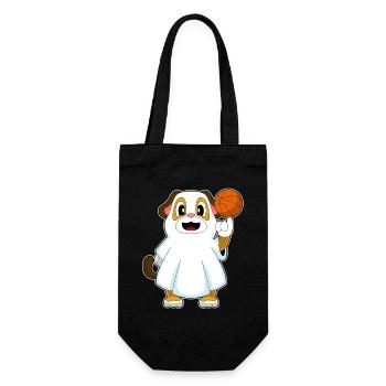 Dog Halloween Basketball - Gift Bag for Bottles - black - Front