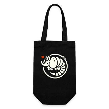 Amour du tatou - Sac à bouteille - noir - Devant