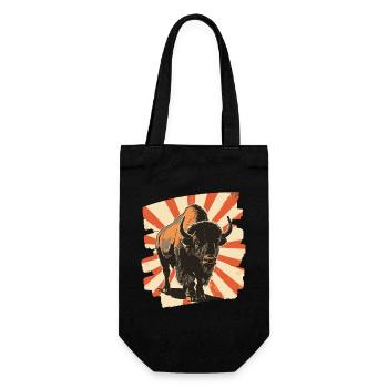 Bison Rétro - Sac à bouteille - noir - Devant