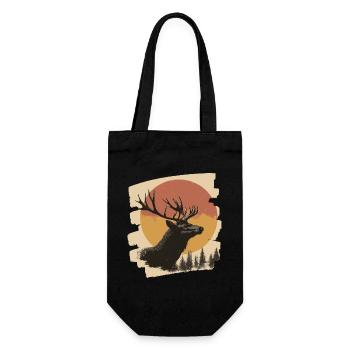 Moose Retro - Gift Bag for Bottles - black - Front